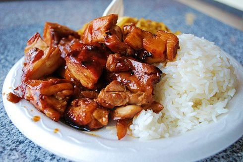 Easy Microwave & Grill Pan Bourbon Chicken (Mall Style)