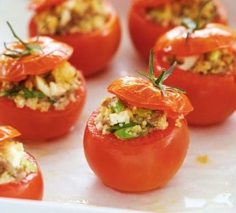 Chorizo & Feta Stuffed Tomatoes