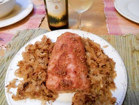 Pork Tenderloin with Sauerkraut