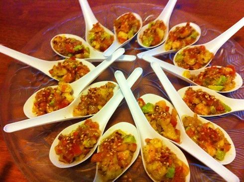 Mexican Prawn Canapes