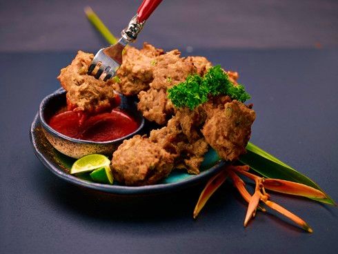 Mackerel fritters