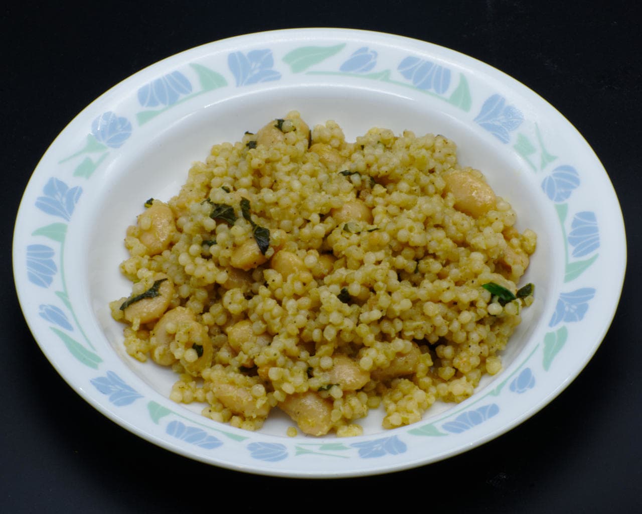 Pearl Couscous With Butter (Lima) Beans and Pesto Image