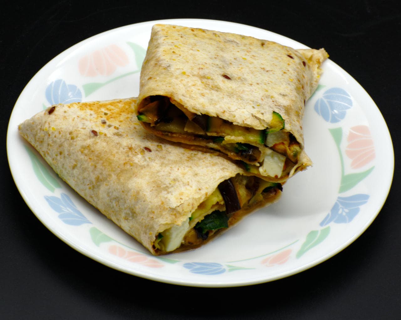 Eggplant Zucchini Wraps With Maple Syrup Image