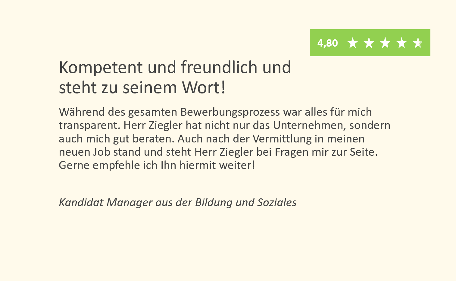 SZH+ Referenz Kandidatin Manager Bildung