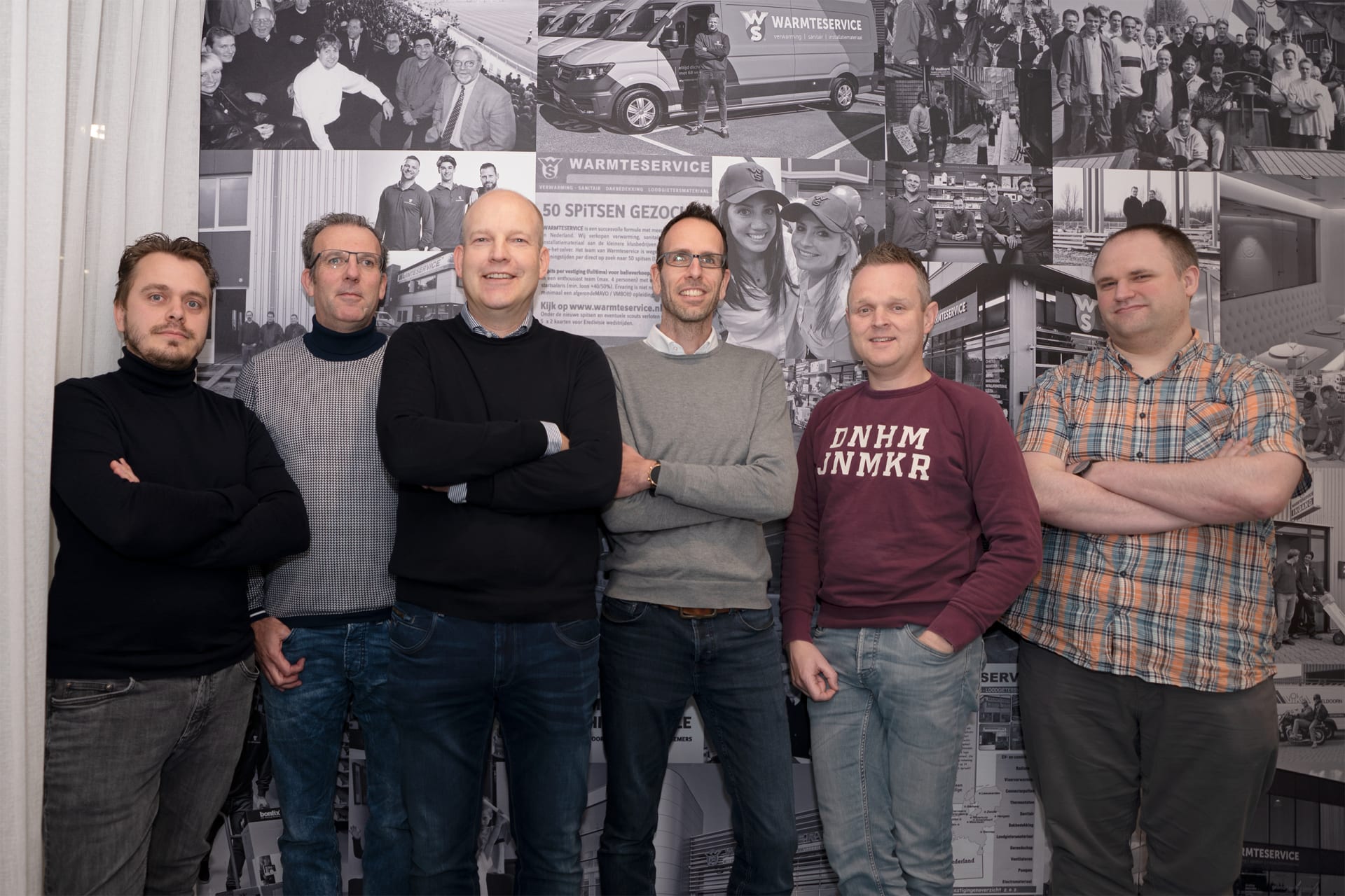Foto van het IT team