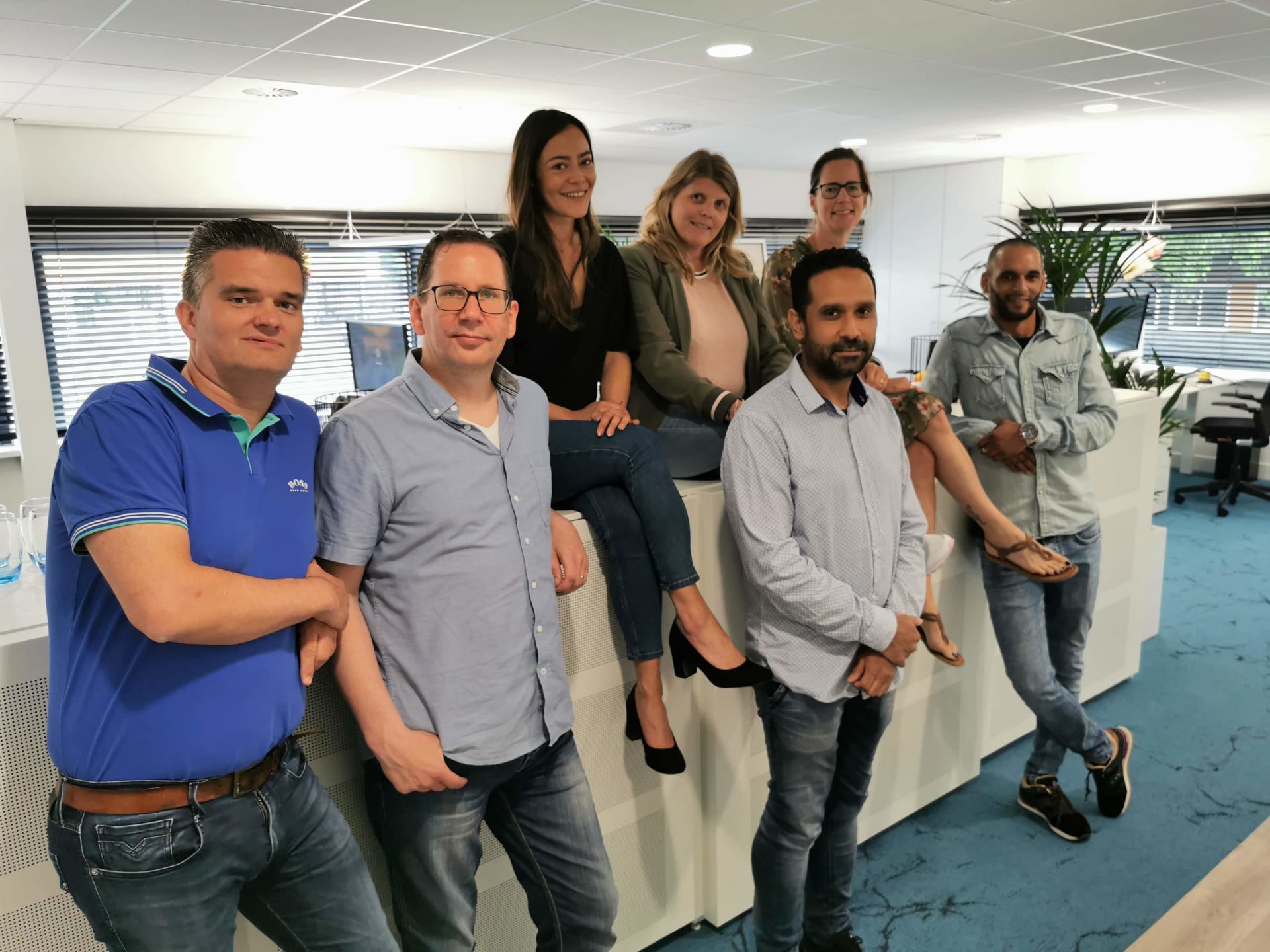 Foto van het administratie team