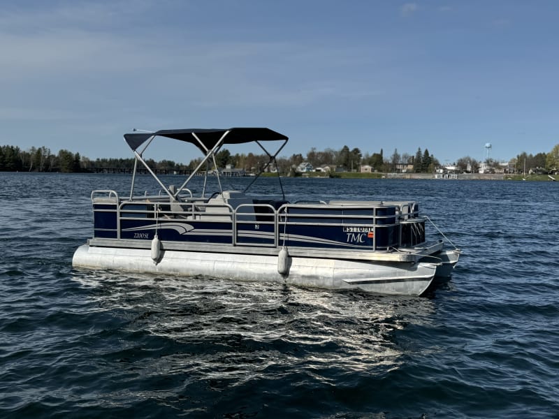 #3 TMC 2200 SE - 60 HP Mercury Four Stroke Command Thrust Pontoon rental - image 1 of 1