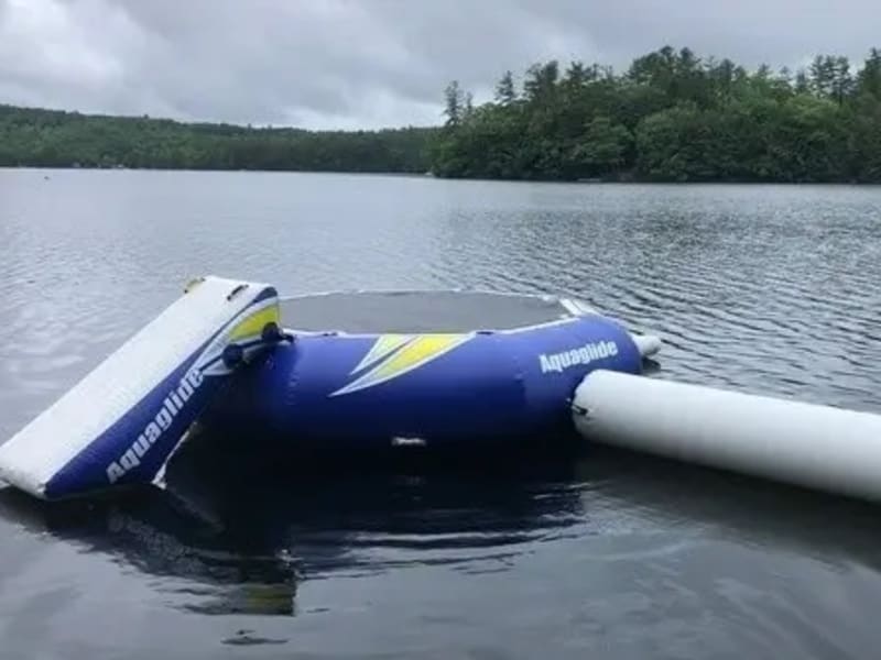 12' Water Trampoline With Log and Slide Inflatable Water Rental rental - image 1 of 1