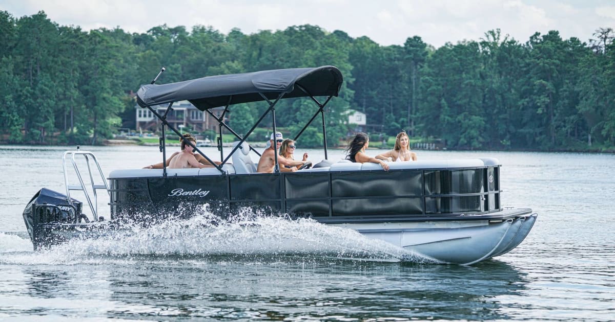 Bentley 22 Foot Premium Pontoon - 140 HP Pontoon Rental | R… | Lake ...