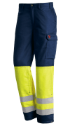 Trouser RW Daletec, Multinorm 290 gr, Navy/Yellow