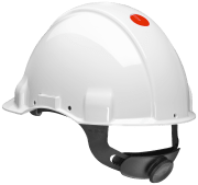 3M Safety Helmet Peltor G3001 1000 V, White, Ratch, Leather