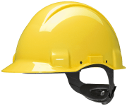 3M Safety Helmet Peltor G3001 1000 V, Yellow, Ratch, Leather