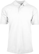 Polo pique unisex, Milano, White