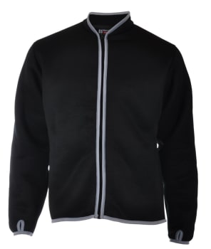Jacket w/Long Back Fiber Coat, Black