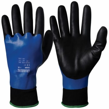 Gloves assembly Double nitrile coating, waterproof