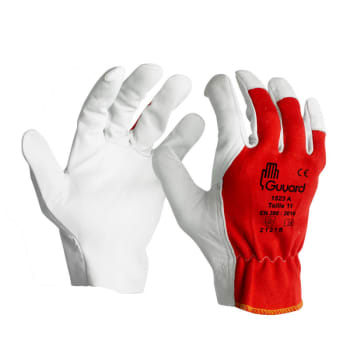 Gloves 1523 A-V leather, unlined