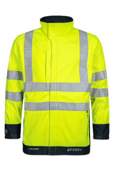 ARC softshell jacket, yellow/Navy