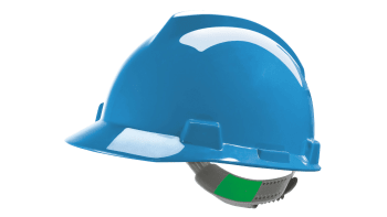 MSA Safety Helmet V-Gard, Blue, Staz-On suspension