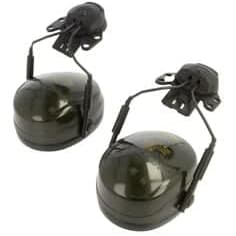3M Ear Defenders Peltor Optime II,Green, Helmet Mounted
