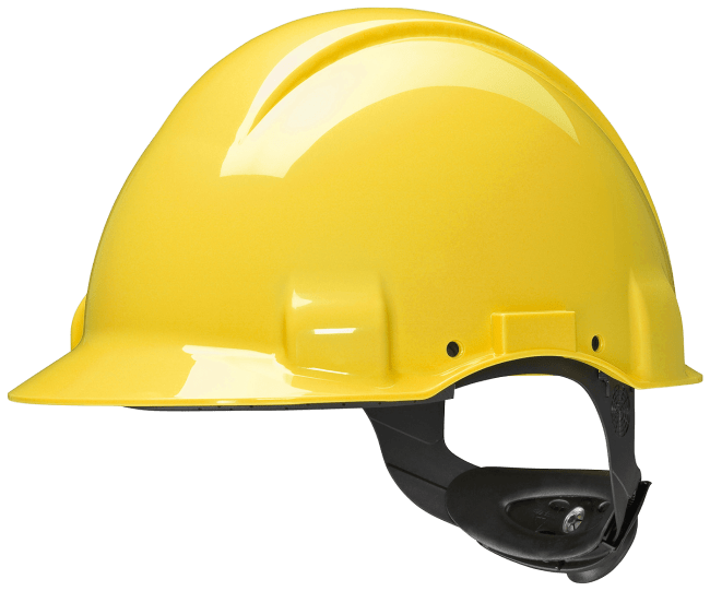3M Safety Helmet Peltor G3001 1000 V, Yellow, Ratch, Leather
