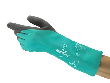 Gloves Ansell AlphaTec Chemical-resistant gloves, Cut C