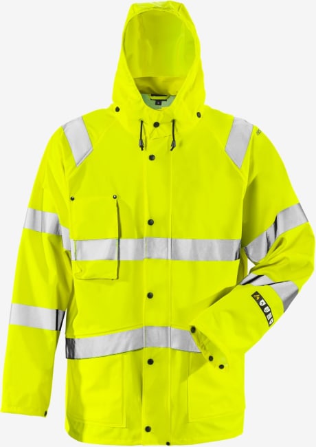Flame Rain Jacket Hiviz Yellow CL 3 4845 RSHF