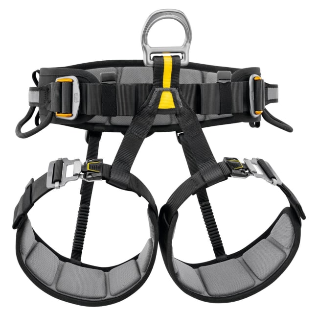 FALCON® Seat Harness for Suspended Rescue, Black/Yellow
