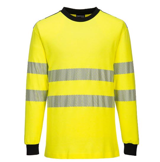 T-Shirt FR701-WXR Multinorm Hi-Wiz Yellow/black