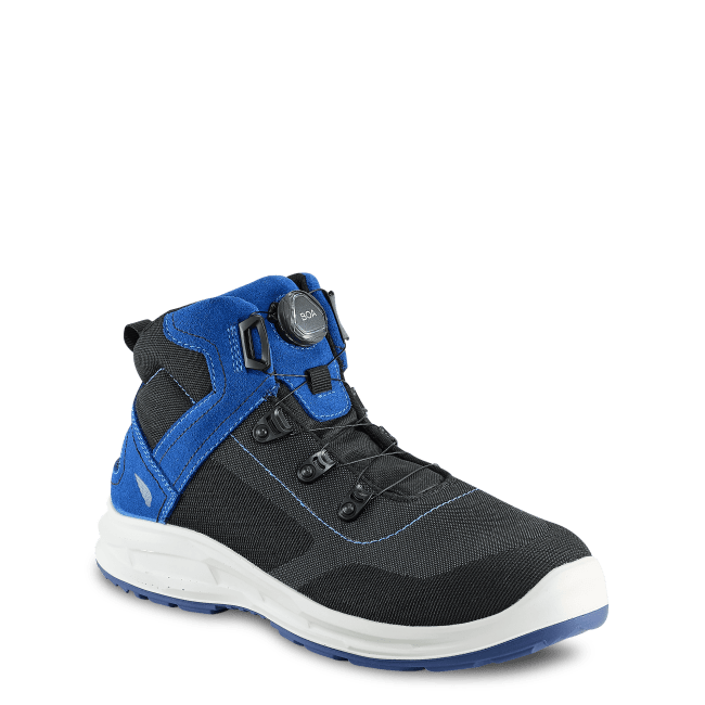 Safety Boot RW Shieldlite Trainer Boa Ancle 6", Black&Blue