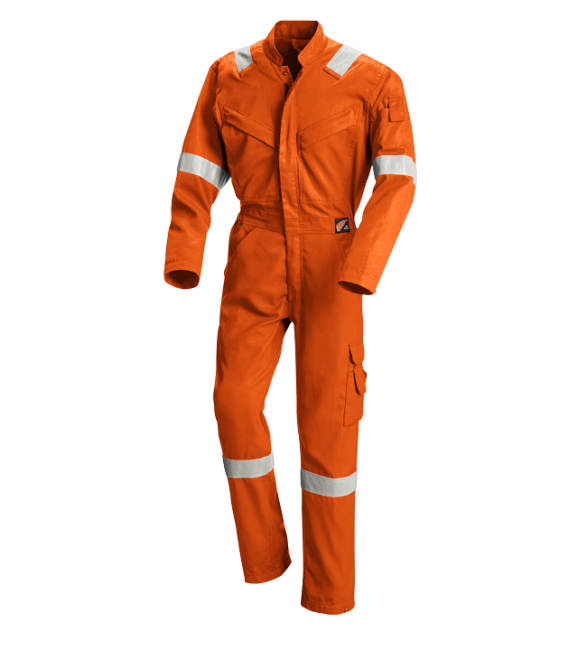 Coverall FR Brelite,Vent.Kneepock.160 gm.Orange