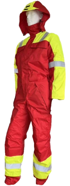 Coverall Offshore Shipping Winter - Yellow/Red
