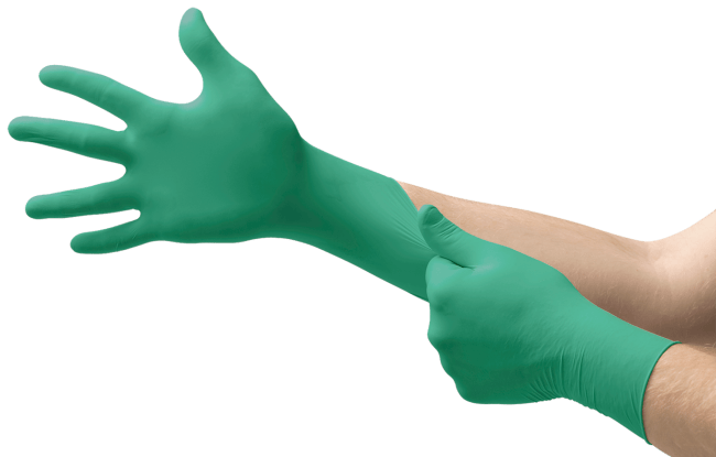 Gloves Ansell  Touchntuff, Powder free, green