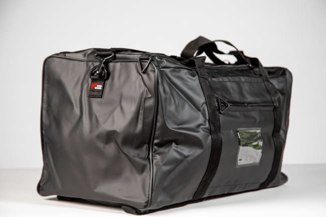 Holdall PVC w/ shoulderstraps waterproof 24', Black