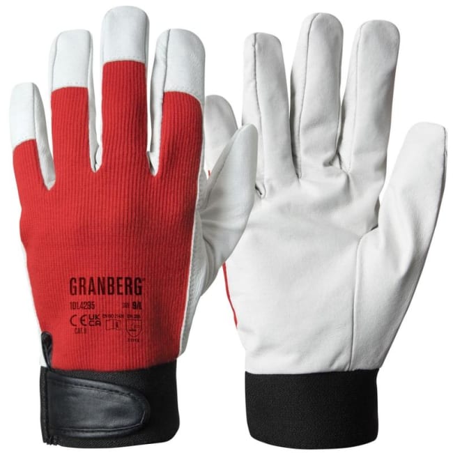 Gloves assembly leather & cotton, unlined