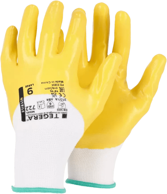 Glove Tegera ¾ nitrile dipped, water and oil repellent