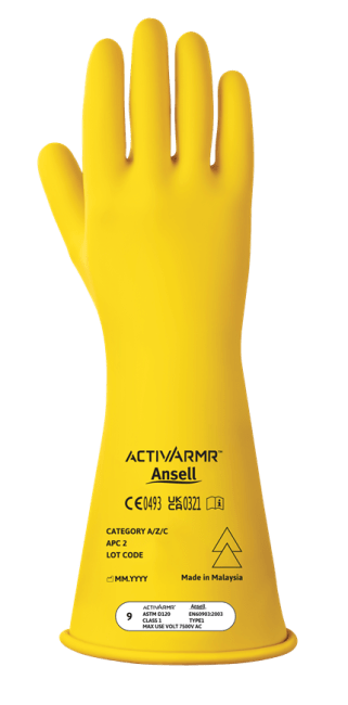 Glove,ACTIVARMR RIG CL1 14in. Y