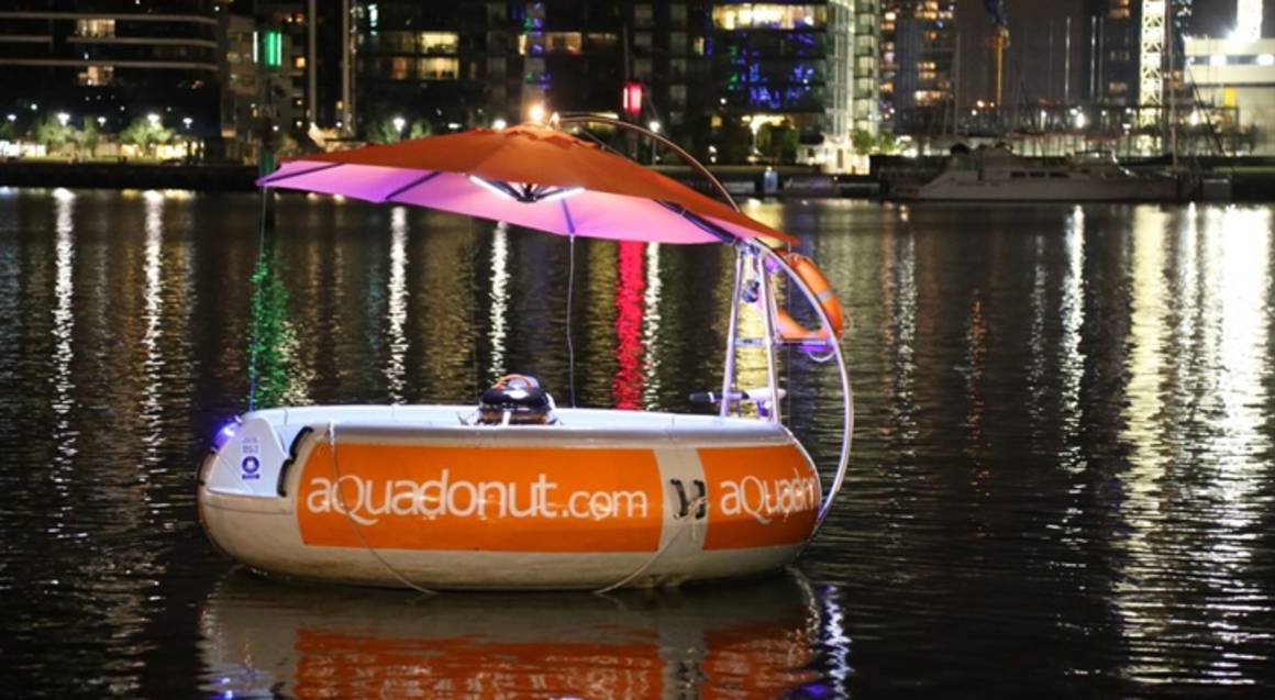 Aqua Donut Floating BBQ Rental 2 Hours For 10