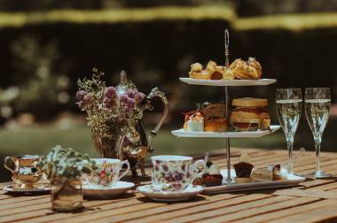 Country high tea setting