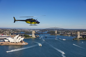 Helicopter Flight Over Sydney