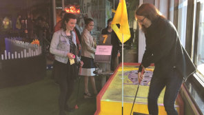 Holey Moley mini golf team building 