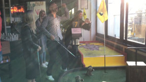 Holey Moley mini golf team building 