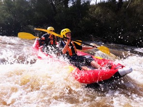 Whitewater rafting and adventure caving day