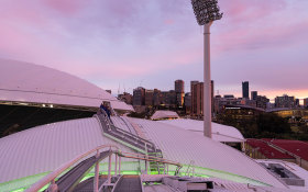 Adelaide Oval twilight roof climb