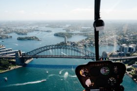 helicopter over sydney
