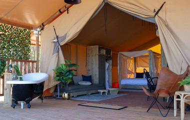 Glamping getaway in Bendigo at Bendooley Estate