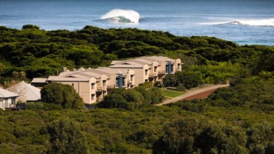 Margarets Beach Resort in coastal bushland above Gnarabup Beach, Margaret River