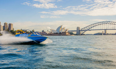 Jet boat ride Sydney Harbour