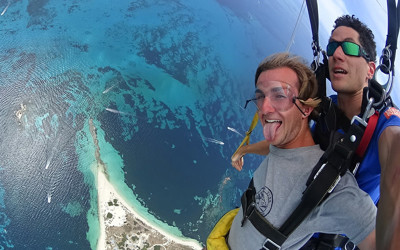 Tandem skydive over Rottnest Island