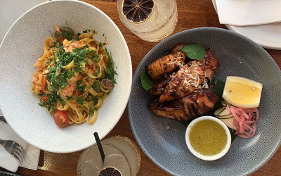 Seaplane flight over Sydney