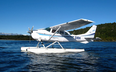 Seaplane Kepler Mountain, New Zealand